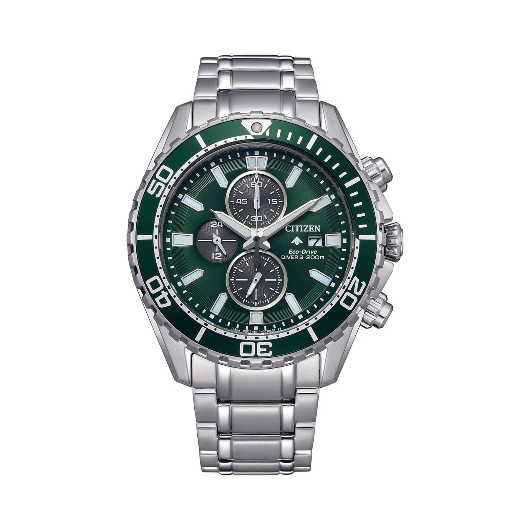 Citizen Men's Green Solar Chronograph Watch CA0820-50X