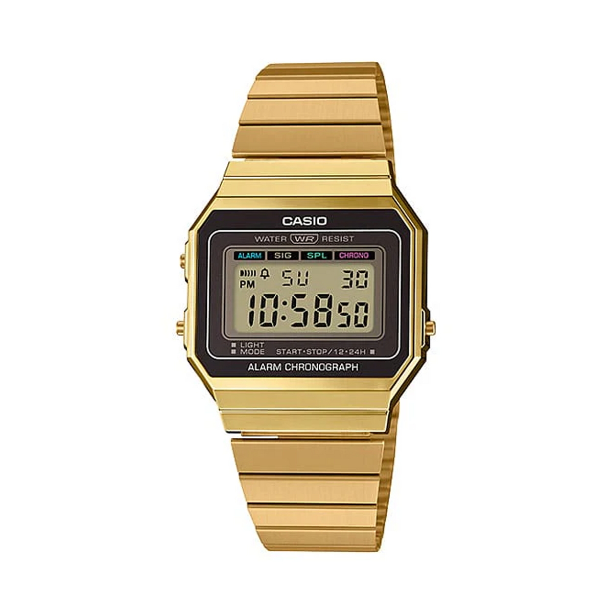 Casio Vintage Gold PVD Quartz Watch A700WG-9A