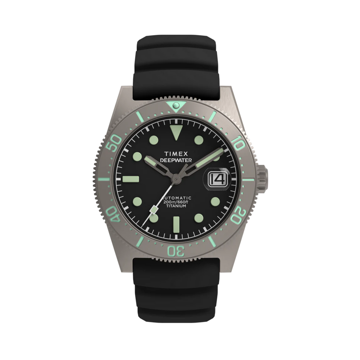 Timex Deepwater Reef 200 Men's 40mm Titanium Automatic Watch TW2W73800