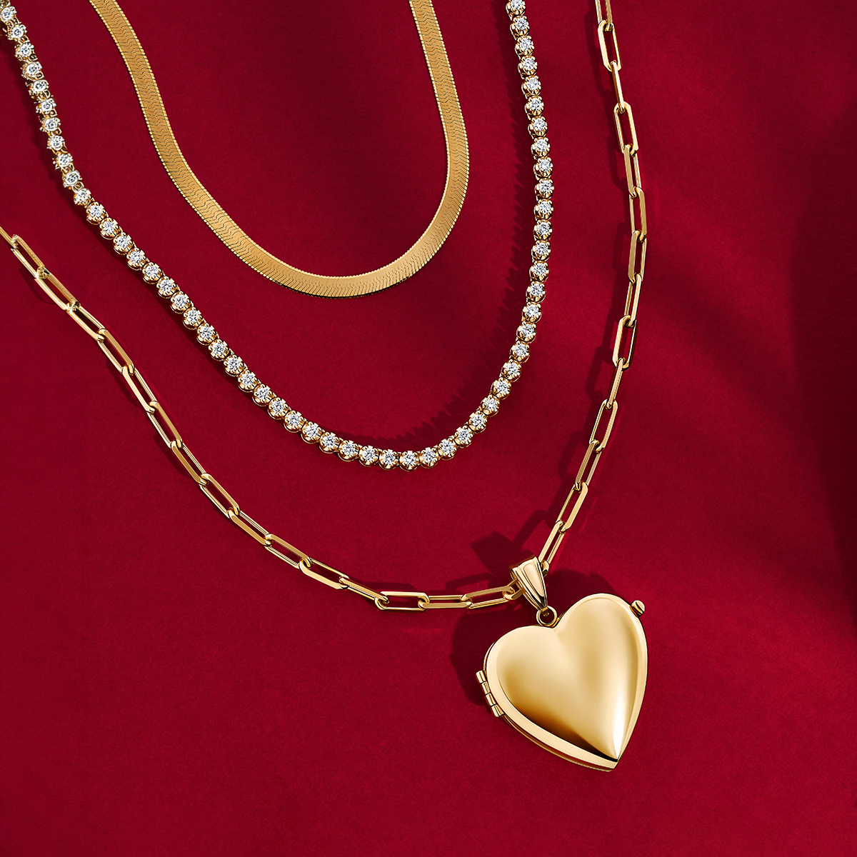 Heart Locket Pendant in 9ct Yellow Gold