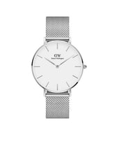 Daniel Wellington Petite 36 Sterling Silver & White Watch