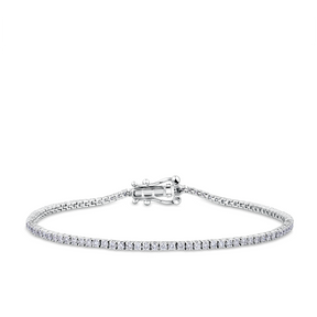 2.00ct TW Lab Grown Diamond Tennis Bracelet in 18ct White Gold