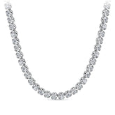 8.00ct TW Lab Grown Diamond Tennis Necklace in 18ct White Gold