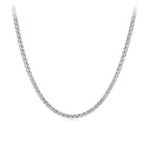 6.00ct TW Lab Grown Diamond Tennis Necklace in 18ct White Gold