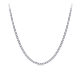 10.00ct TW Lab Grown Diamond Tennis Necklace in 18ct White Gold