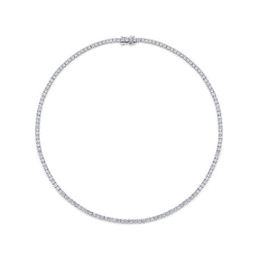 12.00ct TW Lab Grown Diamond Tennis Necklace in 18ct White Gold