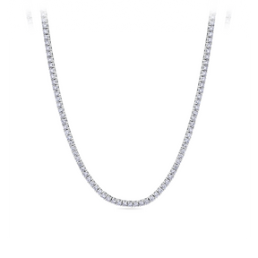 12.00ct TW Lab Grown Diamond Tennis Necklace in 18ct White Gold