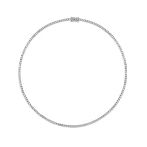 8.00ct TW Lab Grown Diamond Tennis Necklace in 18ct White Gold