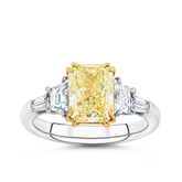 3.30ct TW Lab Grown Diamond Ring in 18ct Yellow and White Gold