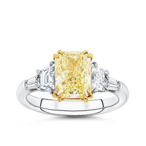 3.30ct TW Lab Grown Diamond Ring in 18ct Yellow and White Gold