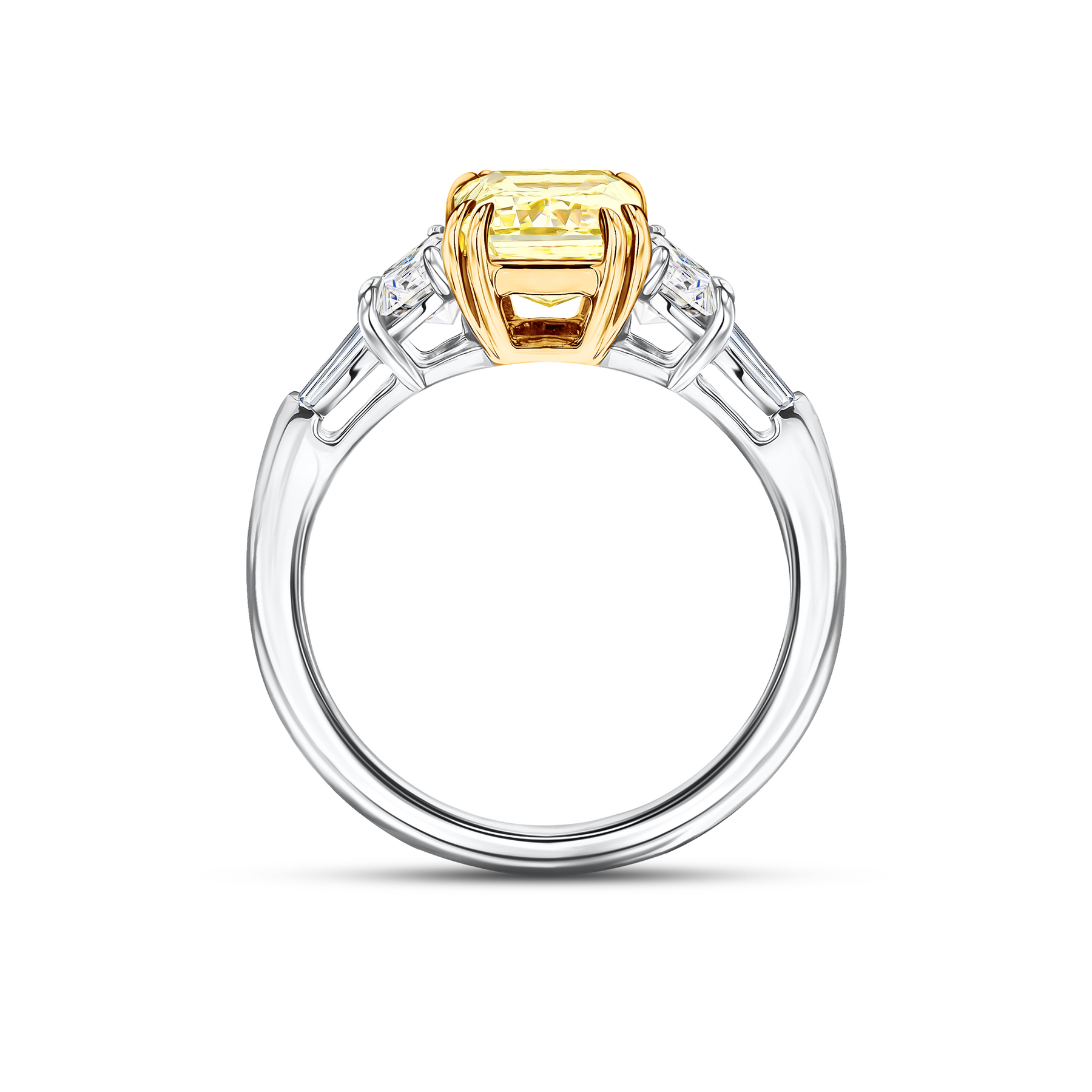 3.30ct TW Lab Grown Diamond Ring in 18ct Yellow and White Gold