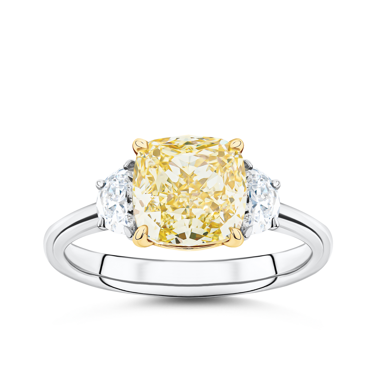 3.40ct TW Lab Grown Diamond Ring in 18ct Yellow and White Gold