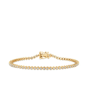 1.00ct TW Lab Grown Diamond Tennis Bracelet in 9ct Yellow Gold