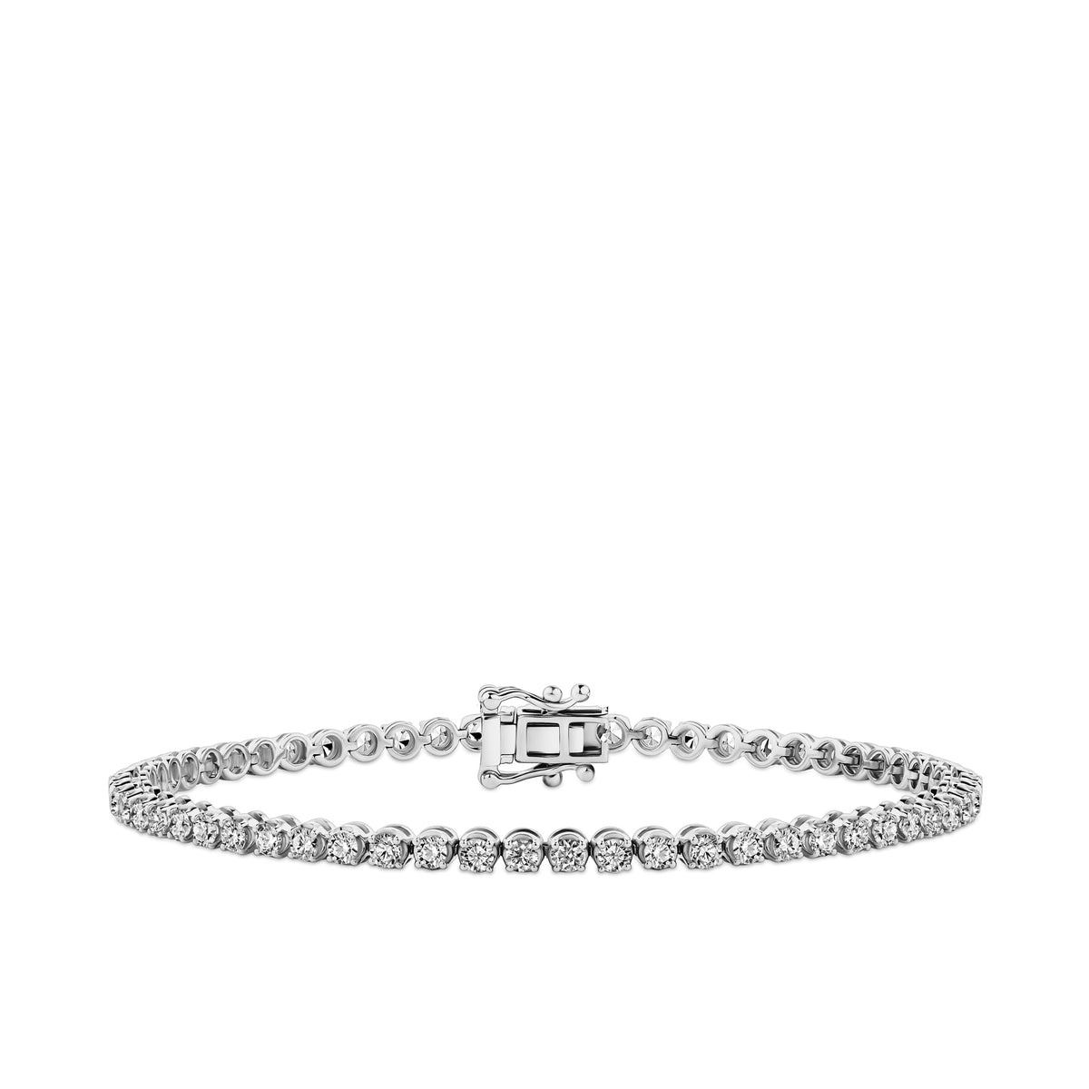 3.00ct TW Lab Grown Diamond Tennis Bracelet in 9ct White Gold