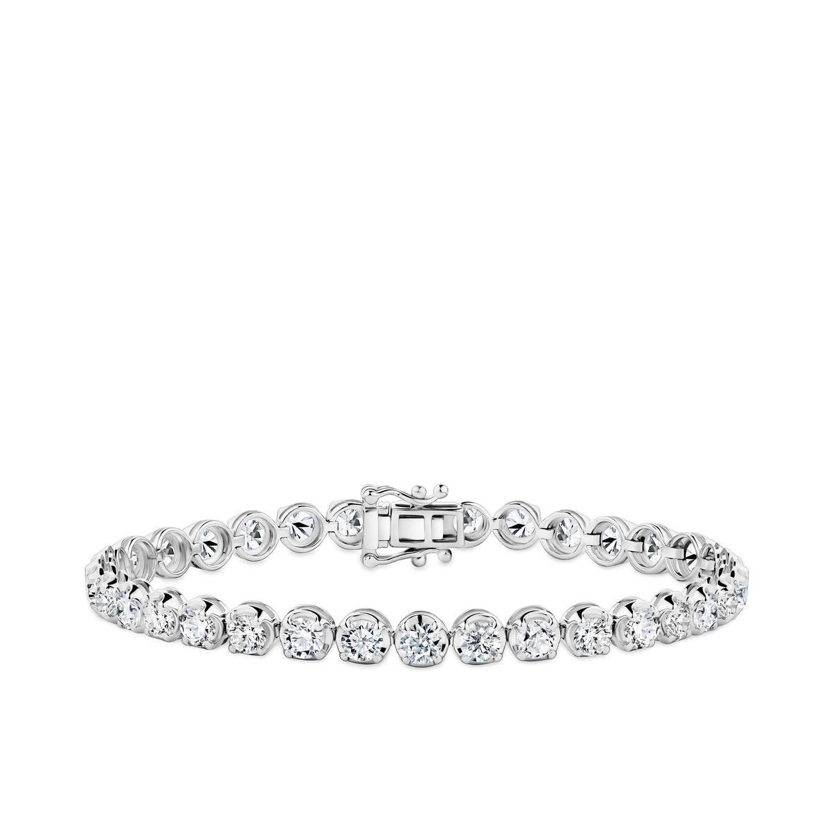 7.00ct TW Lab Grown Diamond Tennis Bracelet in 18ct White Gold