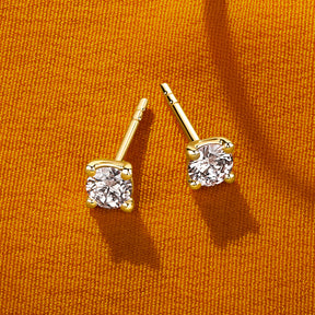 Rendition 0.30ct TW Diamond Solitaire Earrings in 9ct Yellow Gold