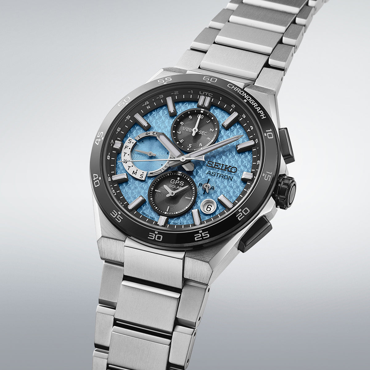 Seiko Astron Men's 43.30mm Solar GMT Watch SSH157J