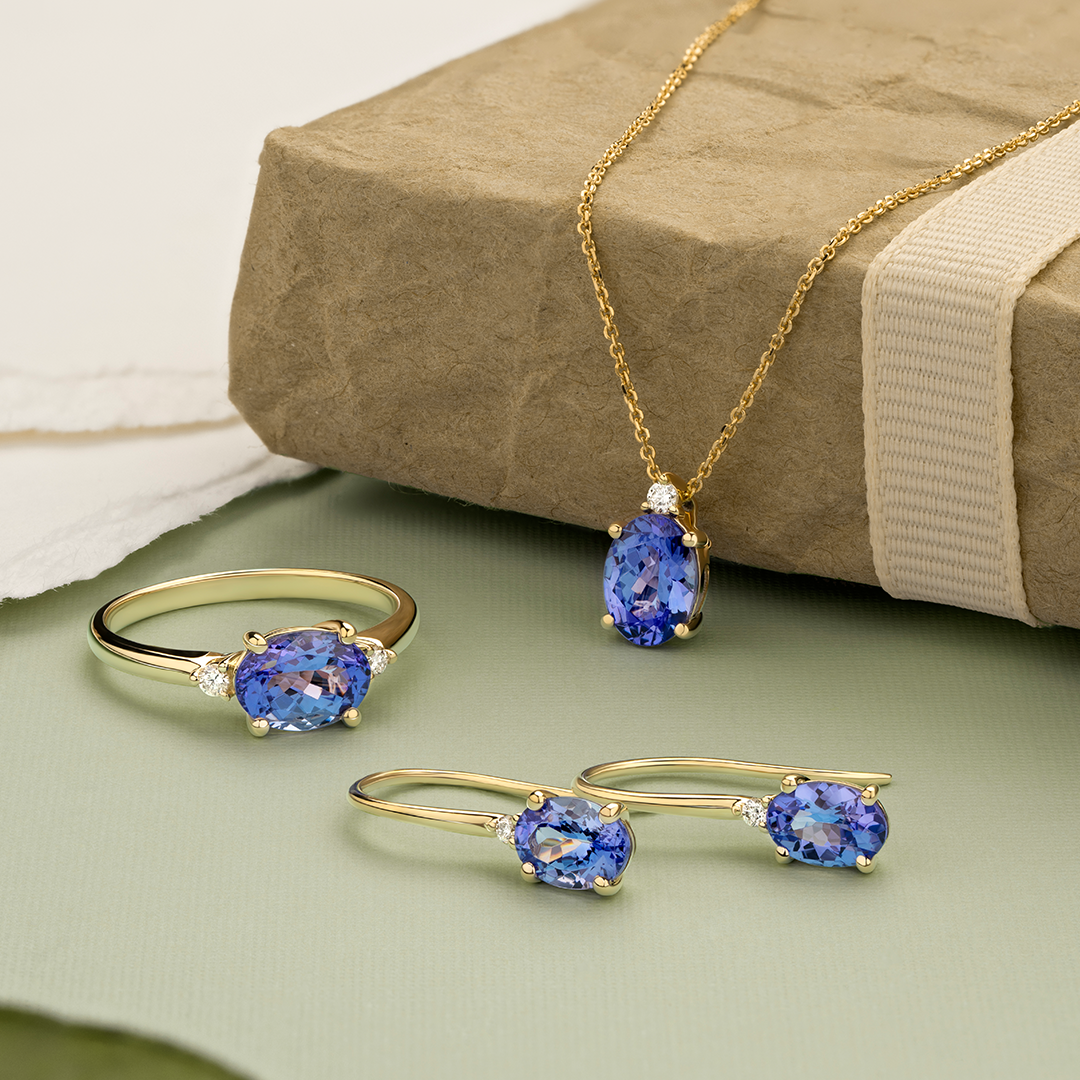 Tanzanite deals diamond earrings