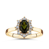 Bluebird of Happiness® Tourmaline & Diamond Ring in 9ct Yellow Gold