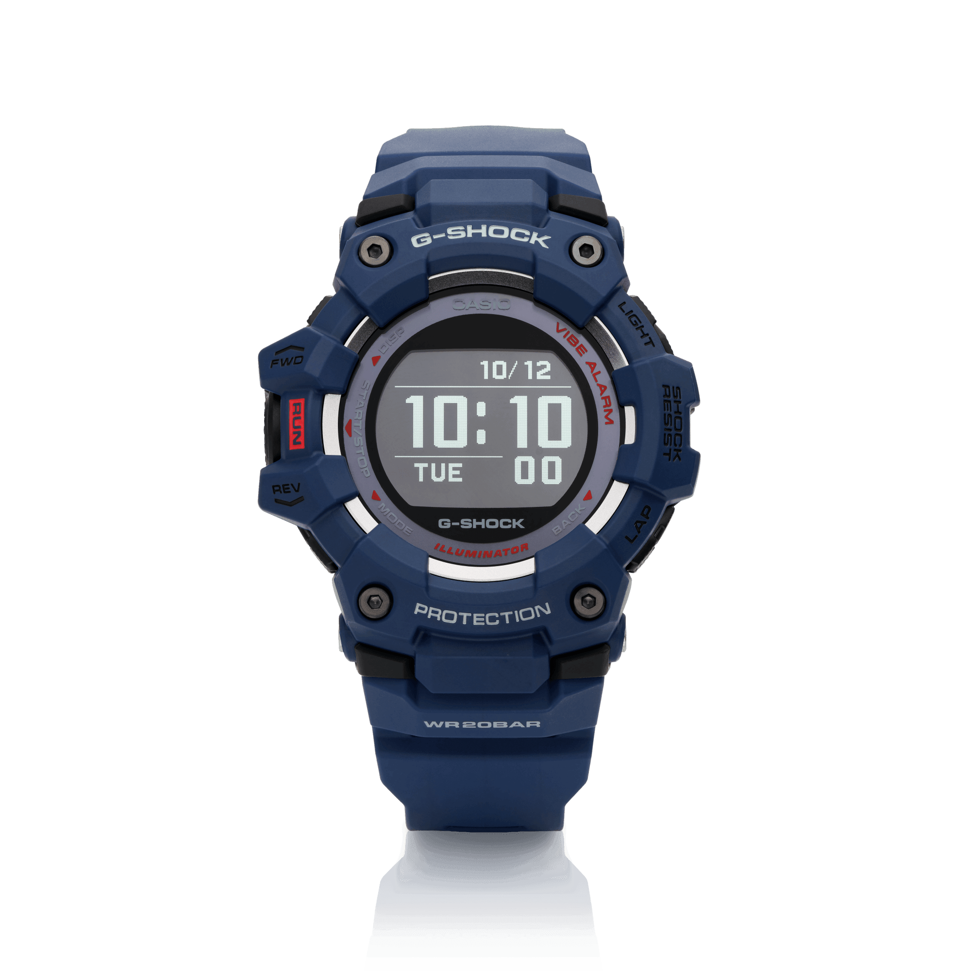Casio G Shock Digital Watch With Resin Case Rubber Strap And Lcd Dial