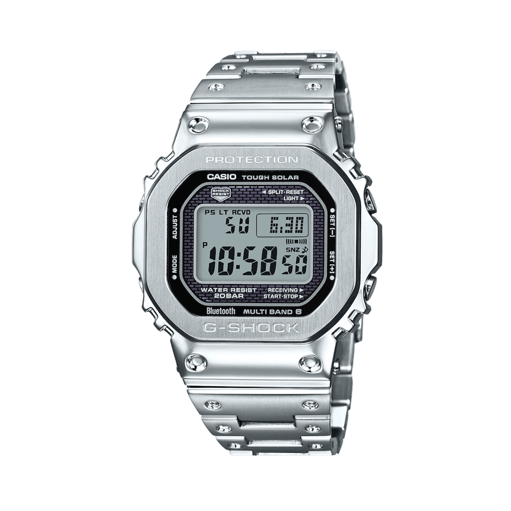 Casio G-Shock Premium Men's Full Metal Stainless Steel Digital Watch GMWB5000D-1 - Wallace Bishop