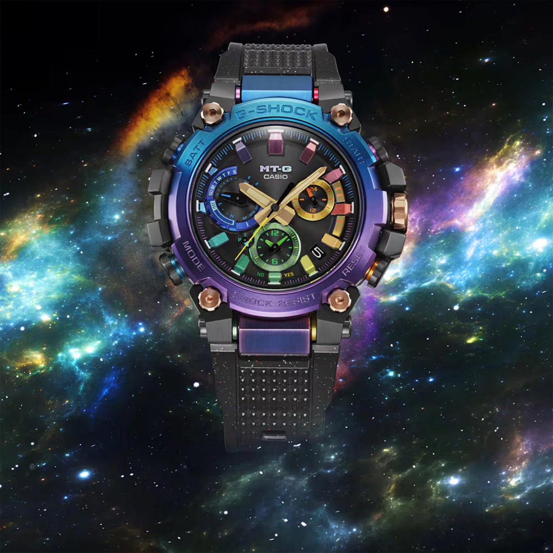 Casio G SHOCK MTG Diffuse Nebula Rainbow Solar Watch MTGB3000DN 1ADR