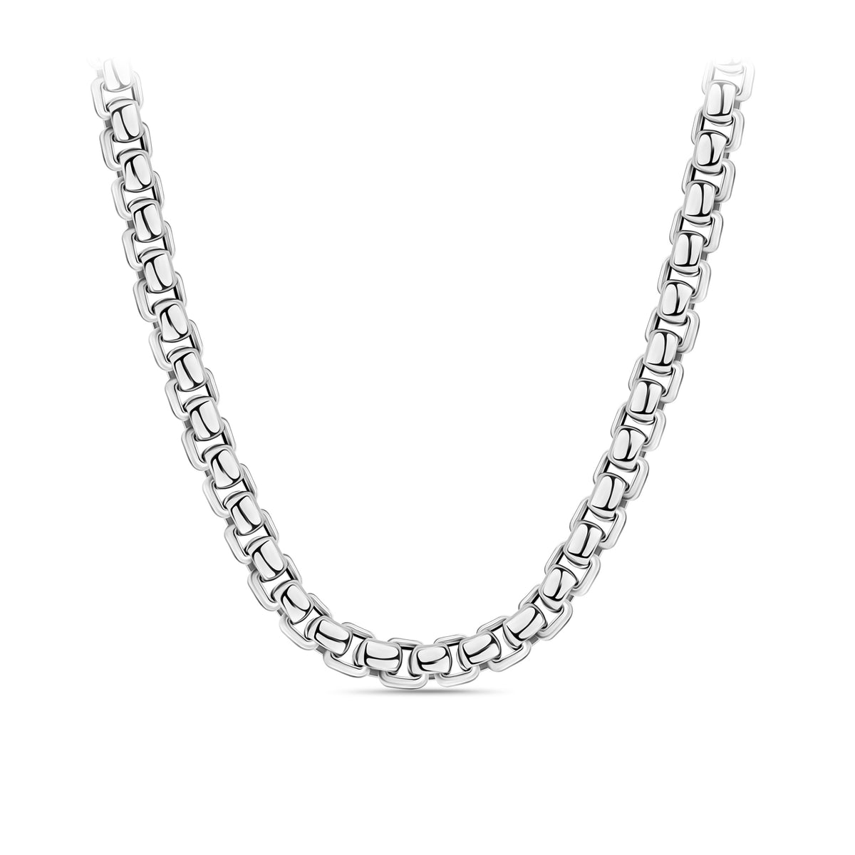 Solid Box Chain in Sterling Silver