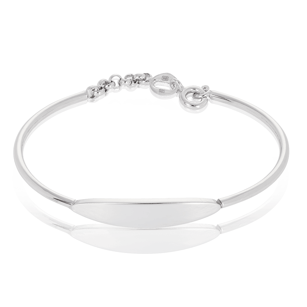 Personalised Christening Bracelet Gift in Sterling Silver