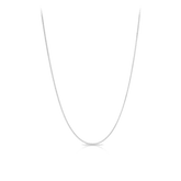 Diamond Cut Curb Link 45cm Chain in Sterling Silver