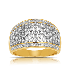 Diamond Dress Ring in 9ct Yellow Gold - Wallace Bishop