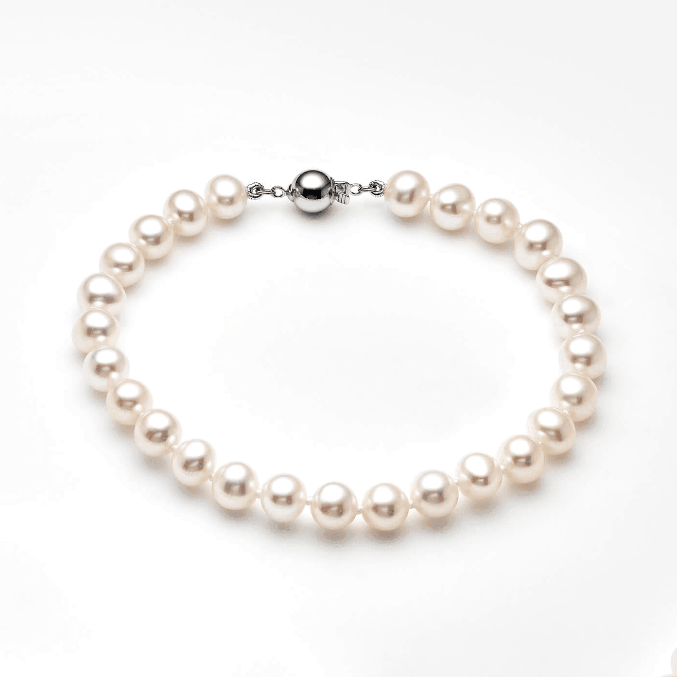 Blest Jewellery-Pearl Bracelet - AAA10-11MM White Color Freshwater Pearl Bracelet discount - Bridal Pearl Jewelry