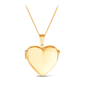 Heart Locket Pendant in 9ct Yellow Gold - Wallace Bishop