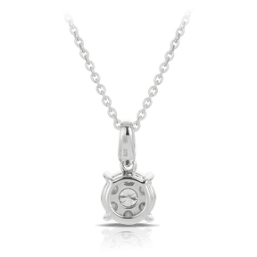 Illusion Set Diamond Cluster Pendant in 9ct White Gold - Wallace Bishop