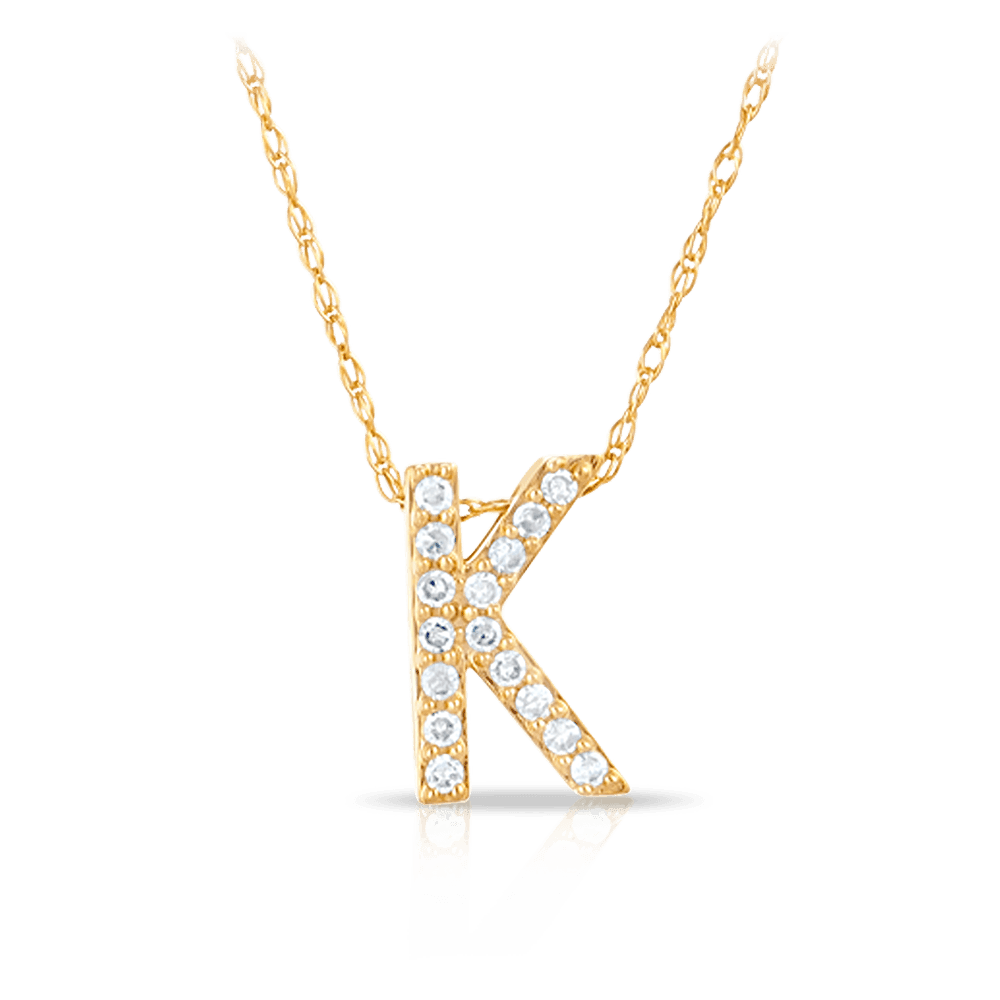 Diamond k deals necklace