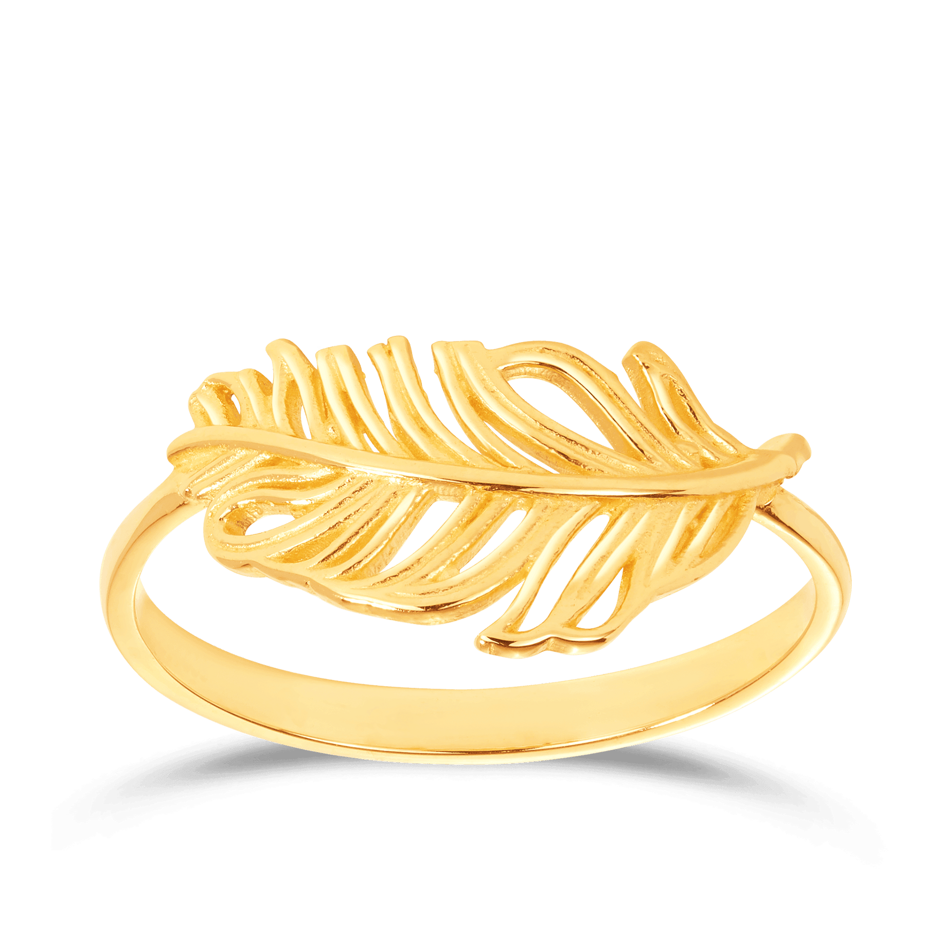 Leaf Ring in 9ct Yellow Gold - Wallace Bishop