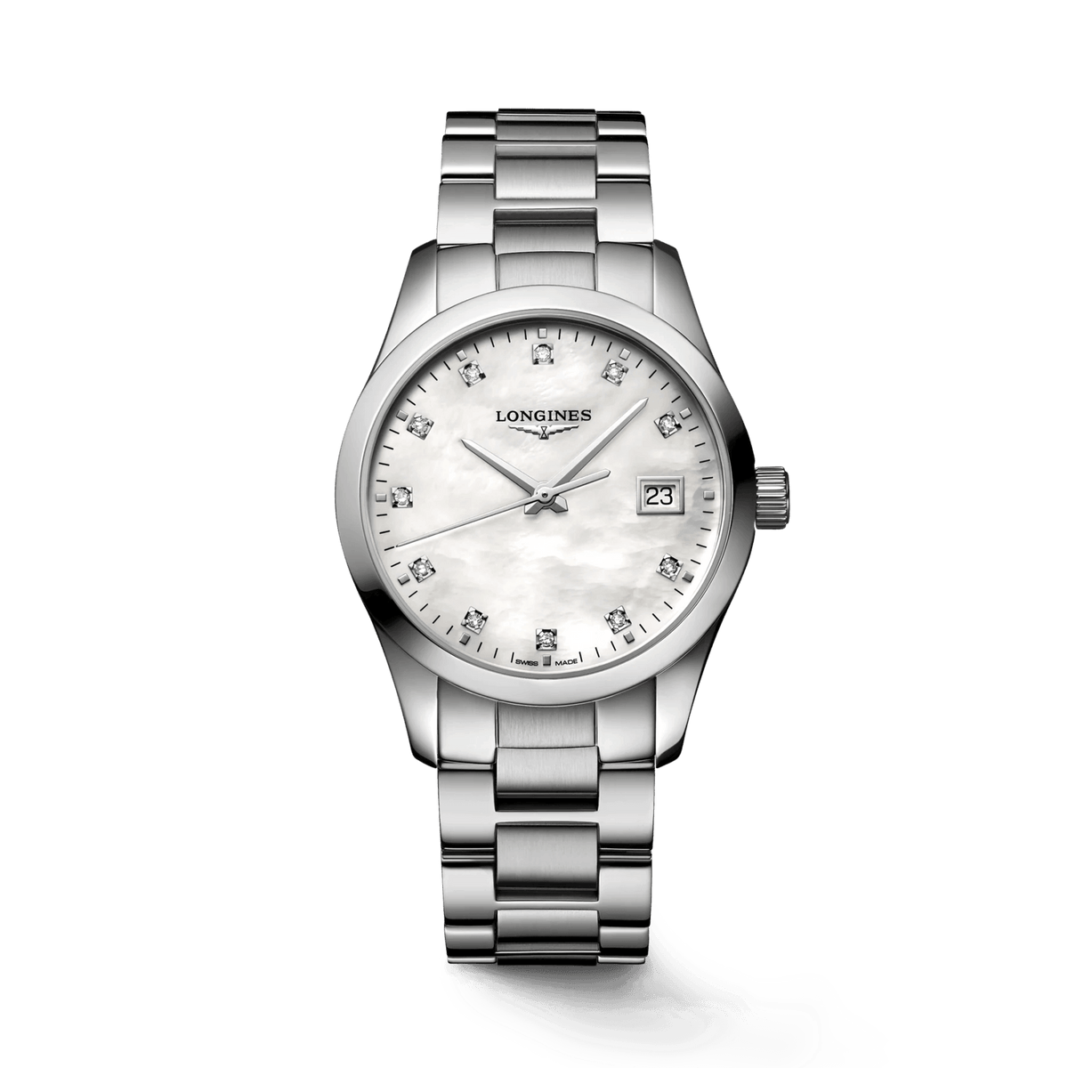 Longines conquest diamond best sale