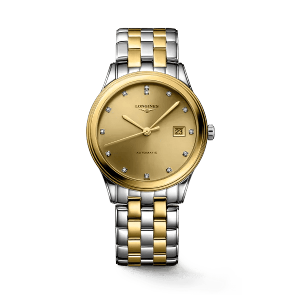 Longines Flagship Men s 38.5mm Stainless Steel Yellow Plated