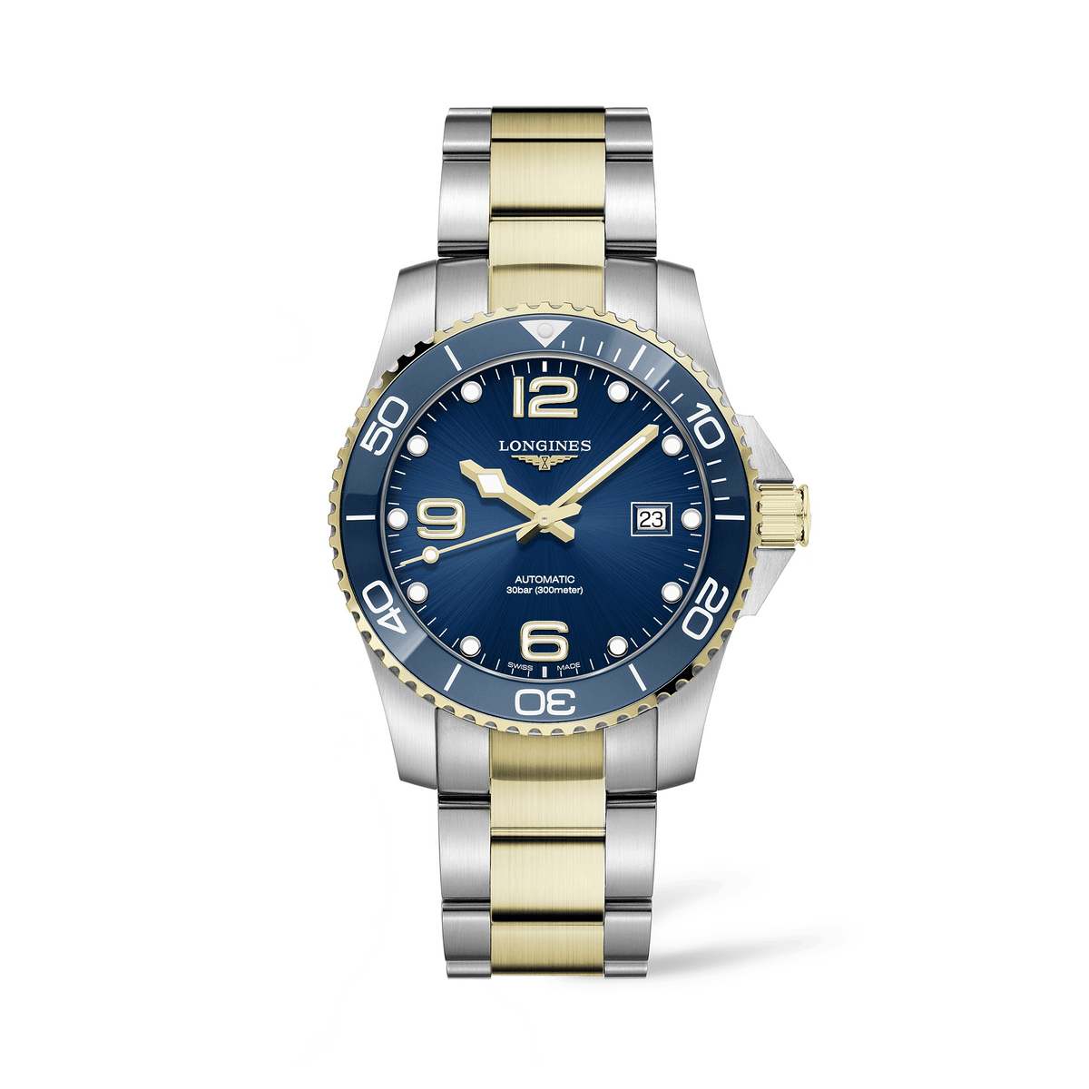 Longines Hydro Conquest Men s 41mm Stainless Steel Yellow IP