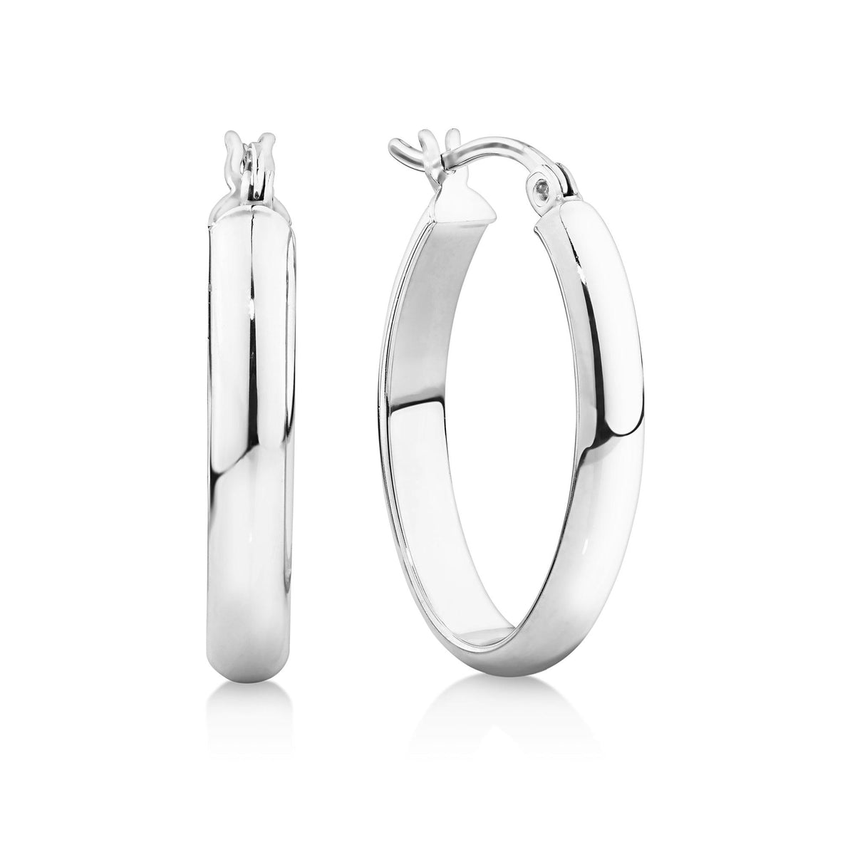 Mens small deals silver hoop earrings