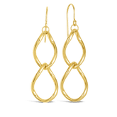 Oval Link Drop Earrings in 9ct Yellow Gold - Wallace Bishop