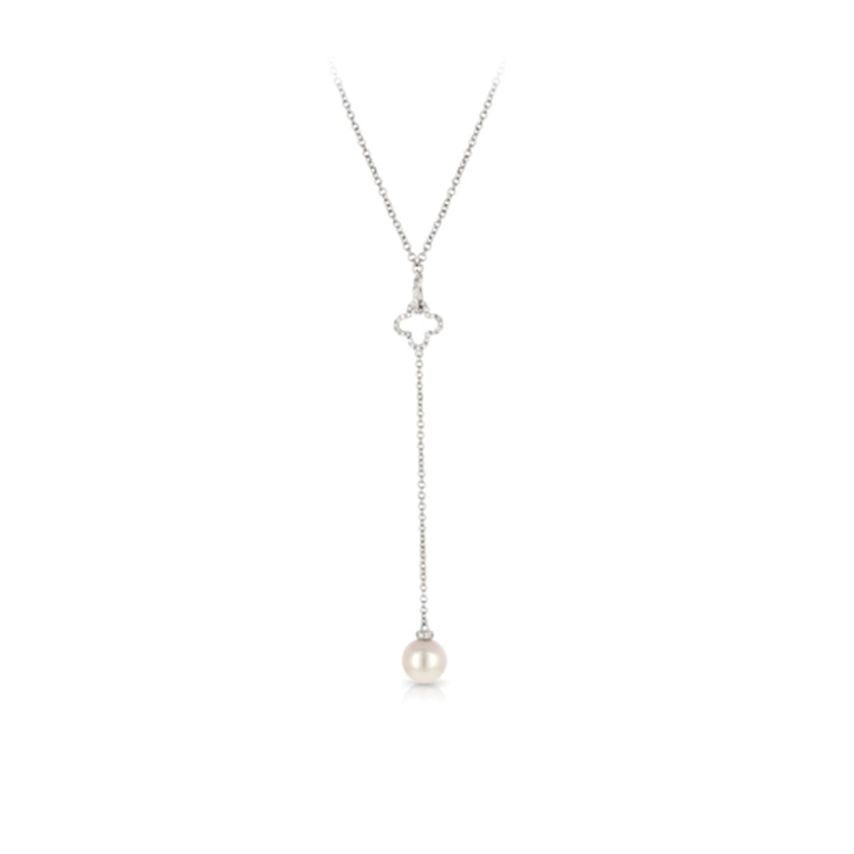 Chanel pearl deals and diamond necklace