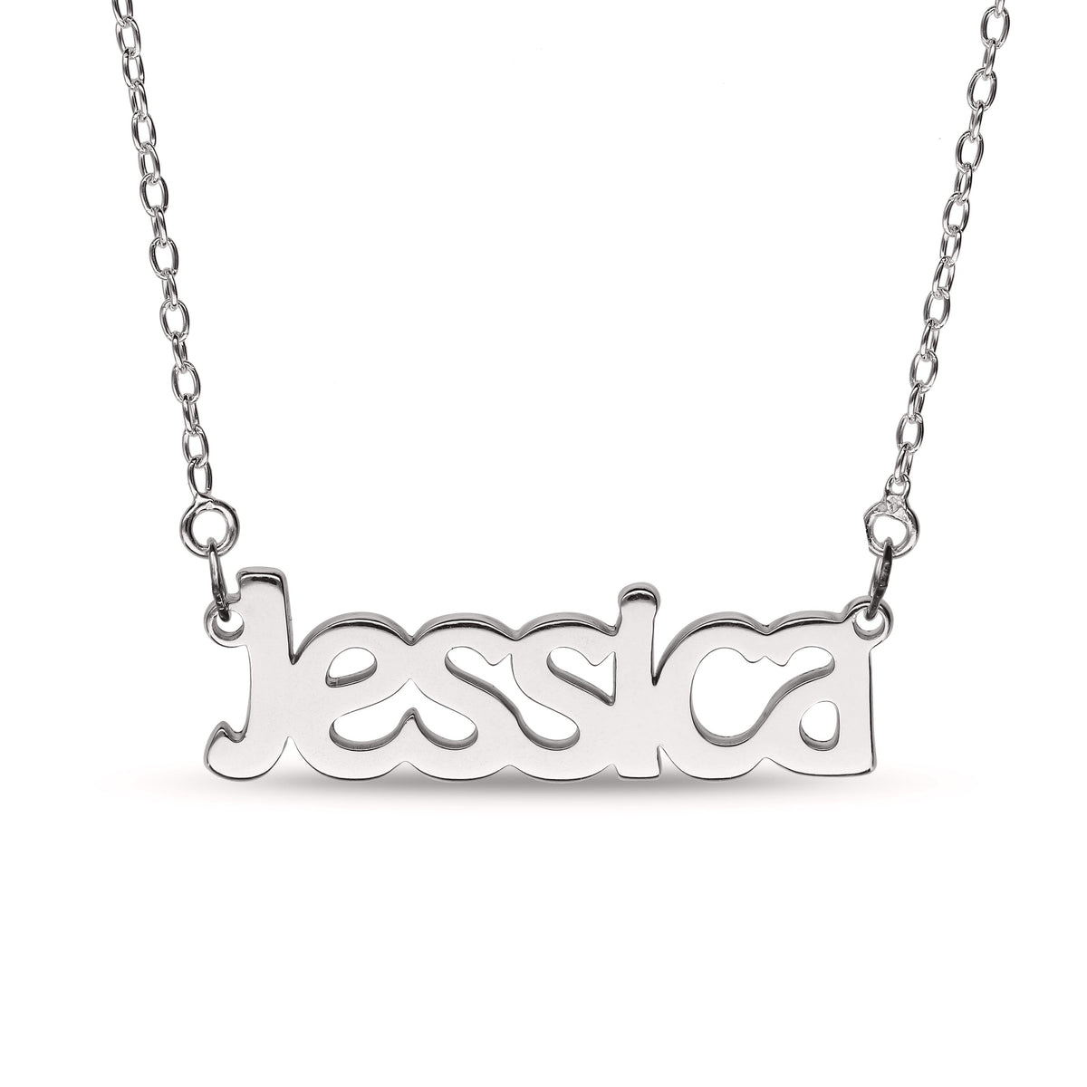 Jessica store name necklace