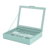 Wolf Sophia Jewellery Box with Window Jade 392430