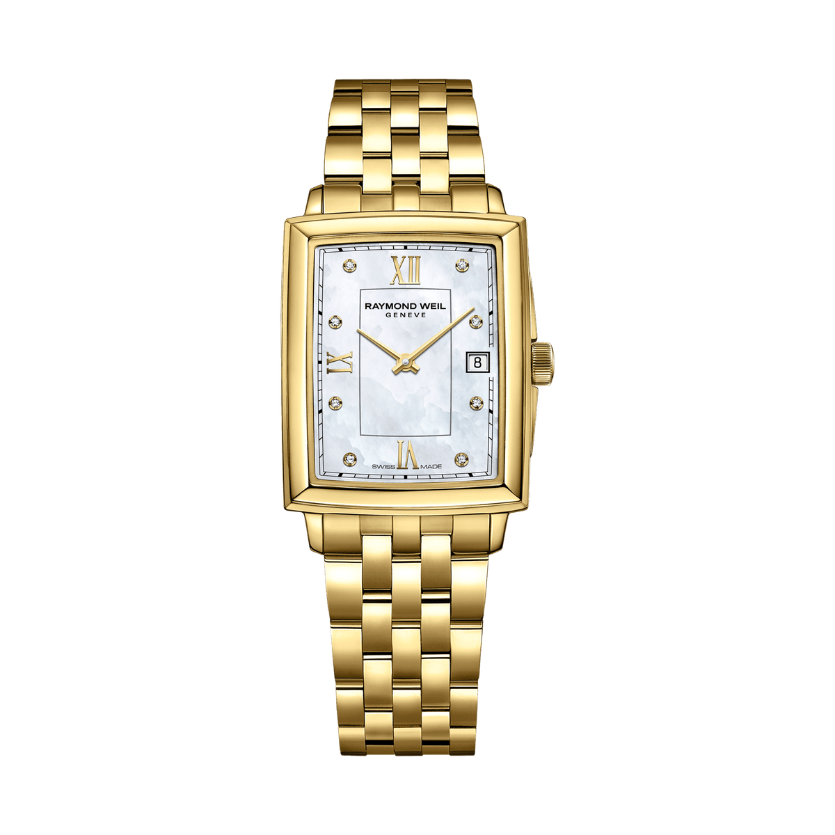 Raymond weil gold diamond on sale watch