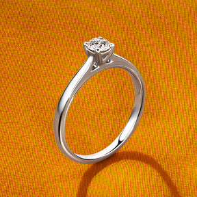 Rendition 0.30ct Diamond Solitaire Round Brilliant Cut Engagement Ring in 9ct White Gold