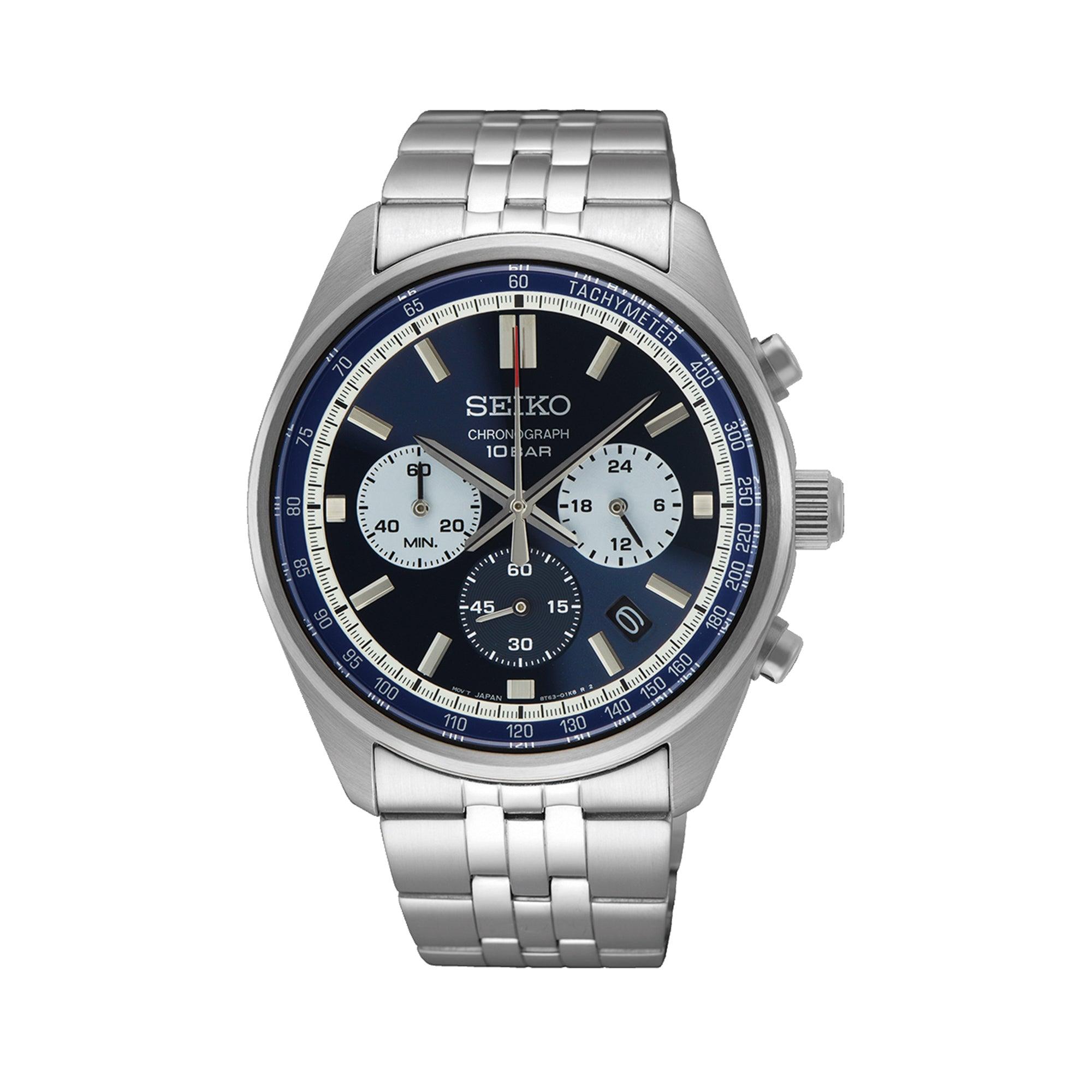 Seiko Conceptual & Regular 41.50mm Quartz Chronograph Watch 