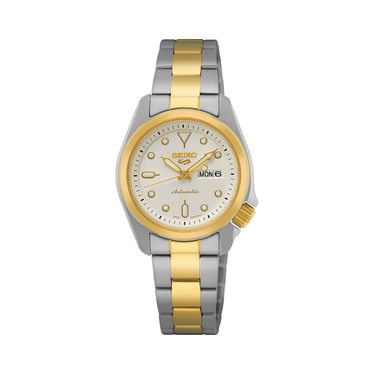 Seiko Seiko 5 Women s 28mm Stainless Steel Yellow Gold Plated