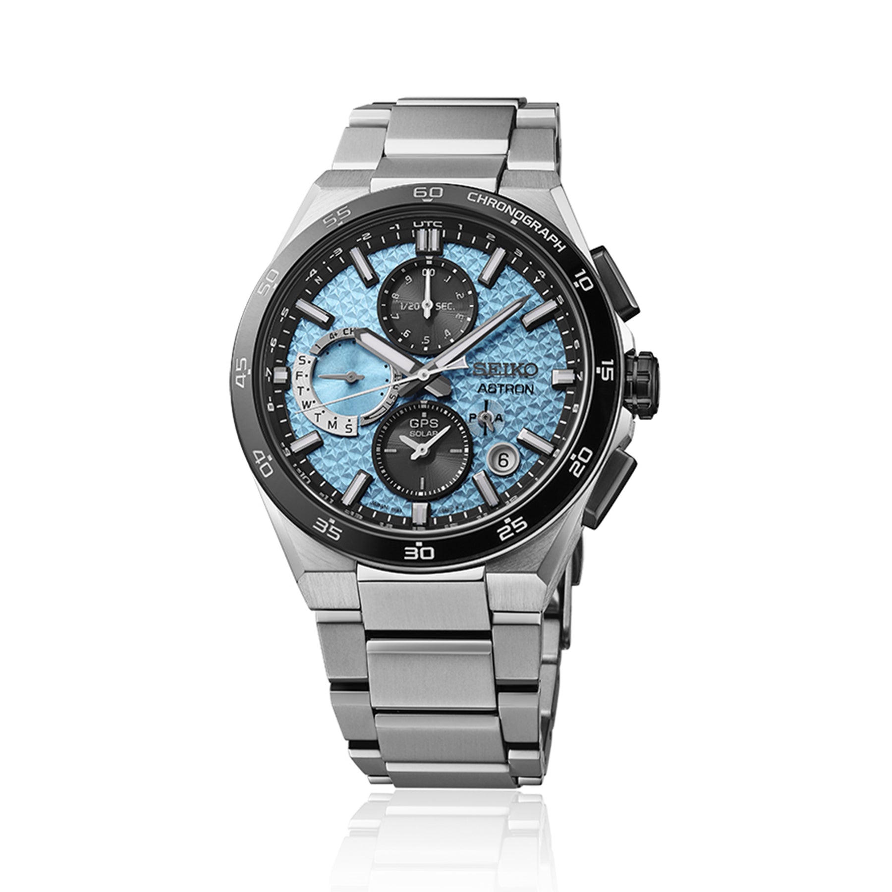 Seiko Astron Men's 43.30mm Solar GMT Watch SSH157J