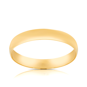 Solid Round Bangle in 9ct Yellow Gold - Wallace Bishop