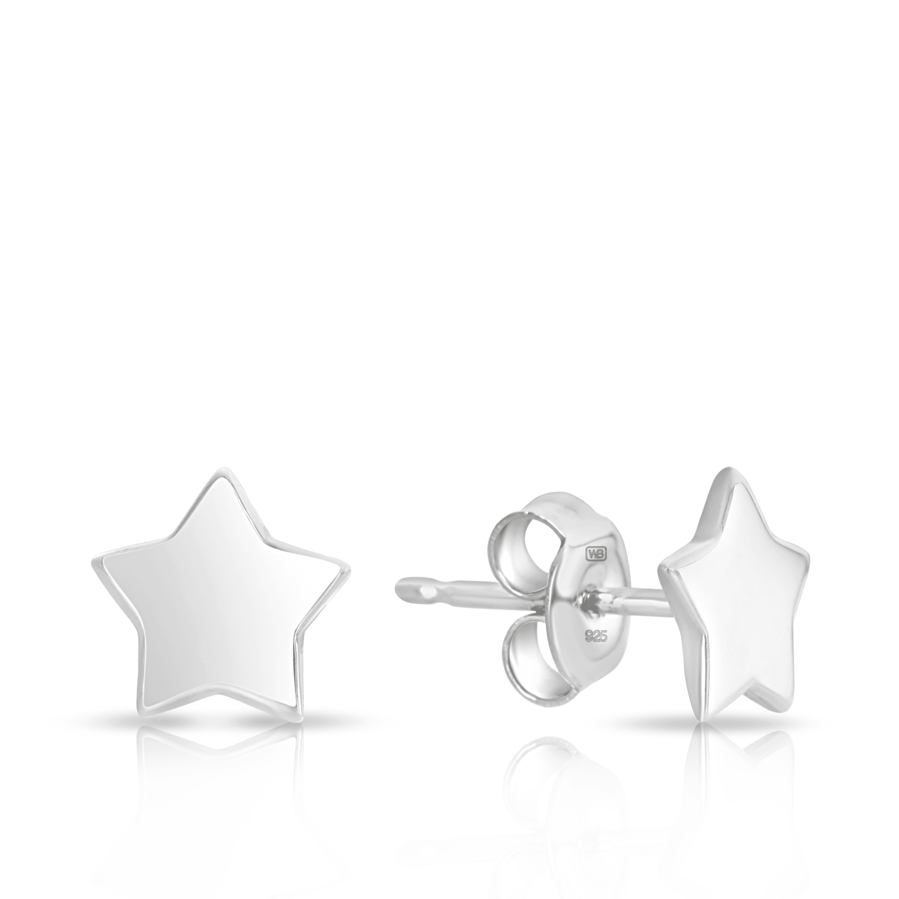 Star Earrings in Star Stud Earrings in Sterling Silver - Wallace Bishop